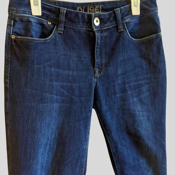 DL1961 Grace Jeans Womens Size 29 Dark Wash High Rise Straight Leg Stretch Denim - Picture 14 of 15